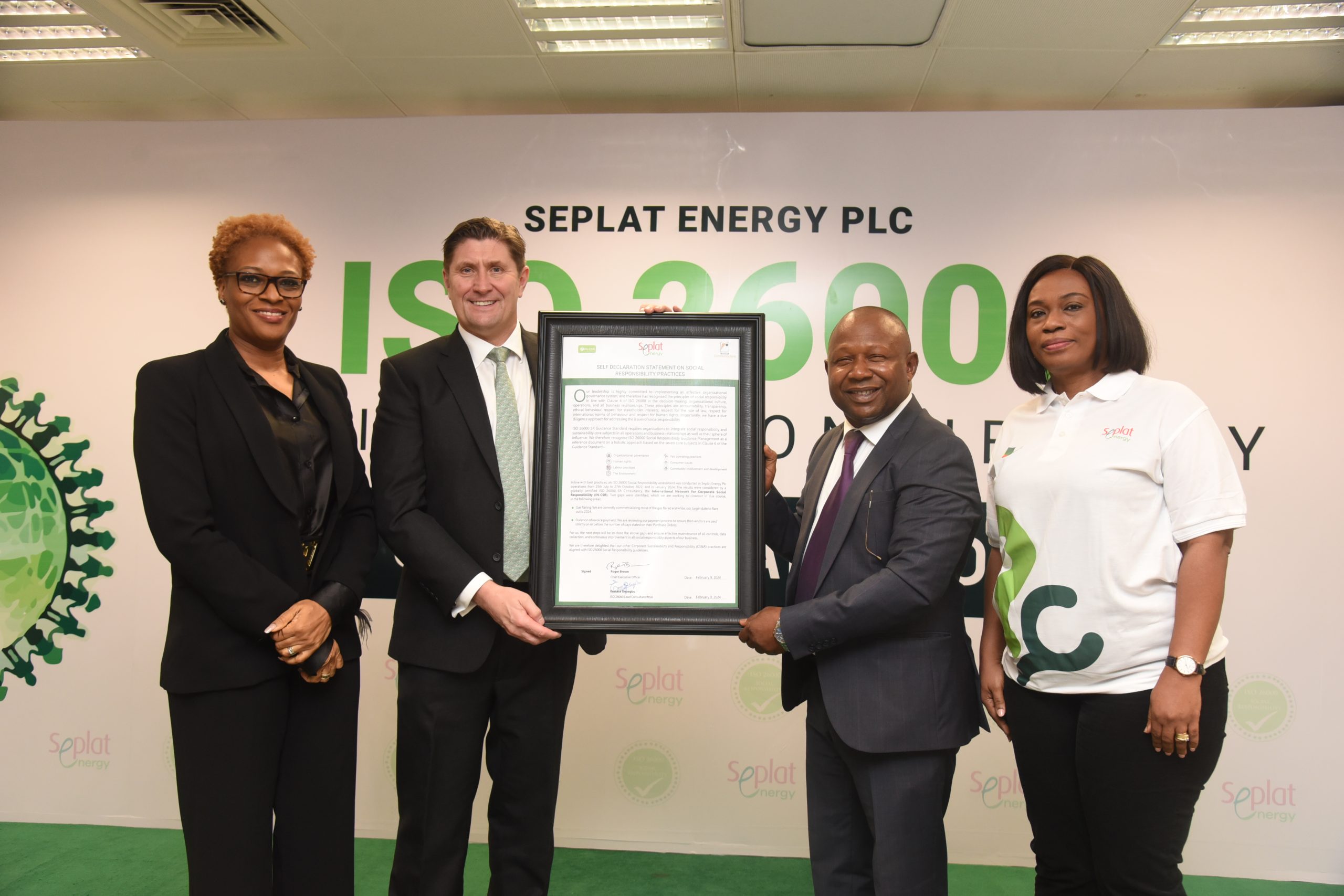 Seplat Energy Achieves ISO 26000 Endorsement on Social Responsibility
