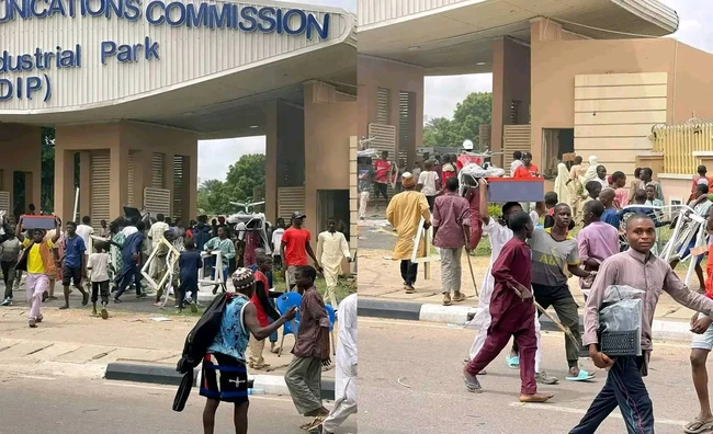 Miscreants Masquerading as Protesters Loot NCC Digital Industrial Park Due for Launch Next Week