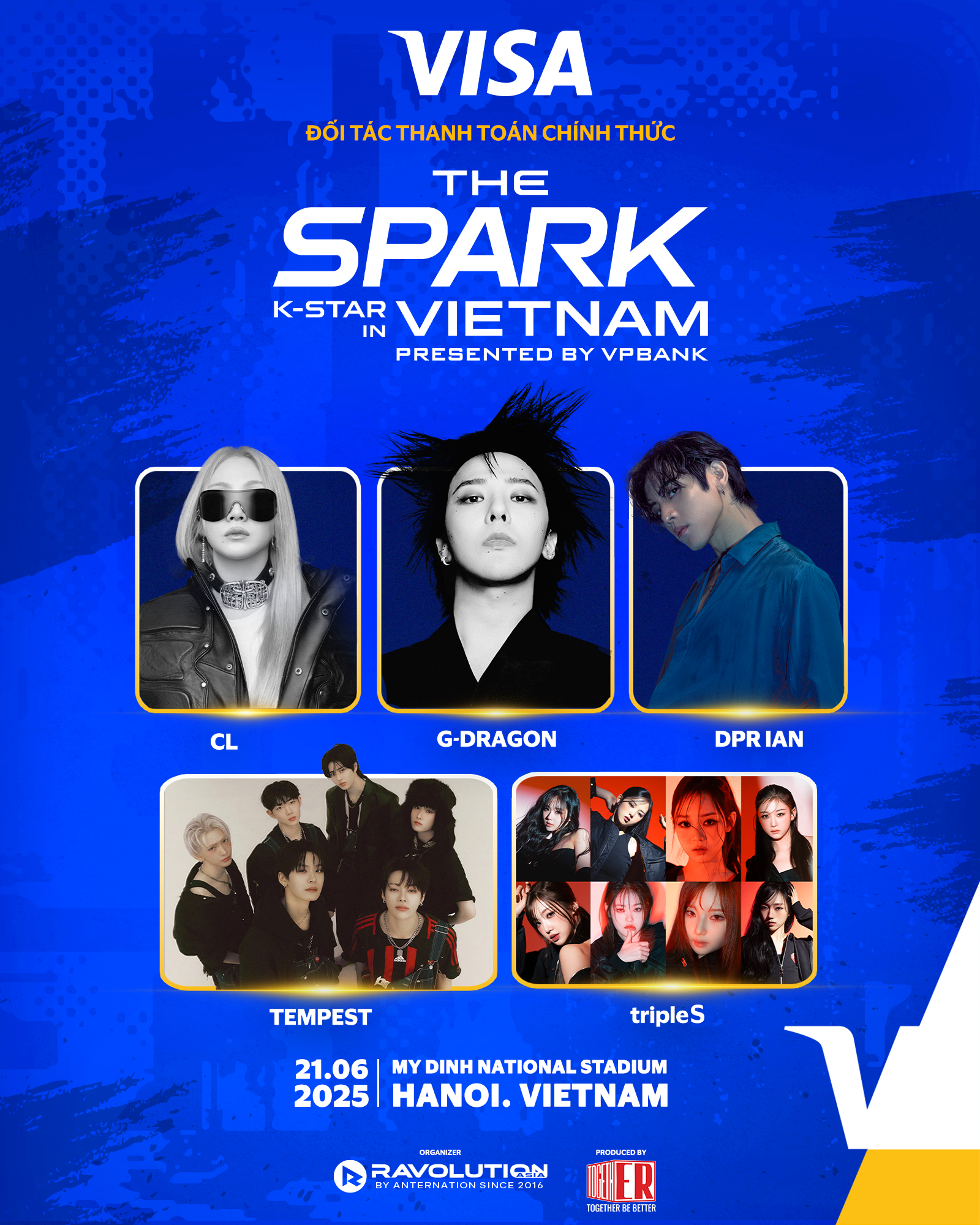 K-Star Spark in Vietnam – presented by VPBank: G-Dragon, CL, DPR IAN, TEMPEST, an tripleS.