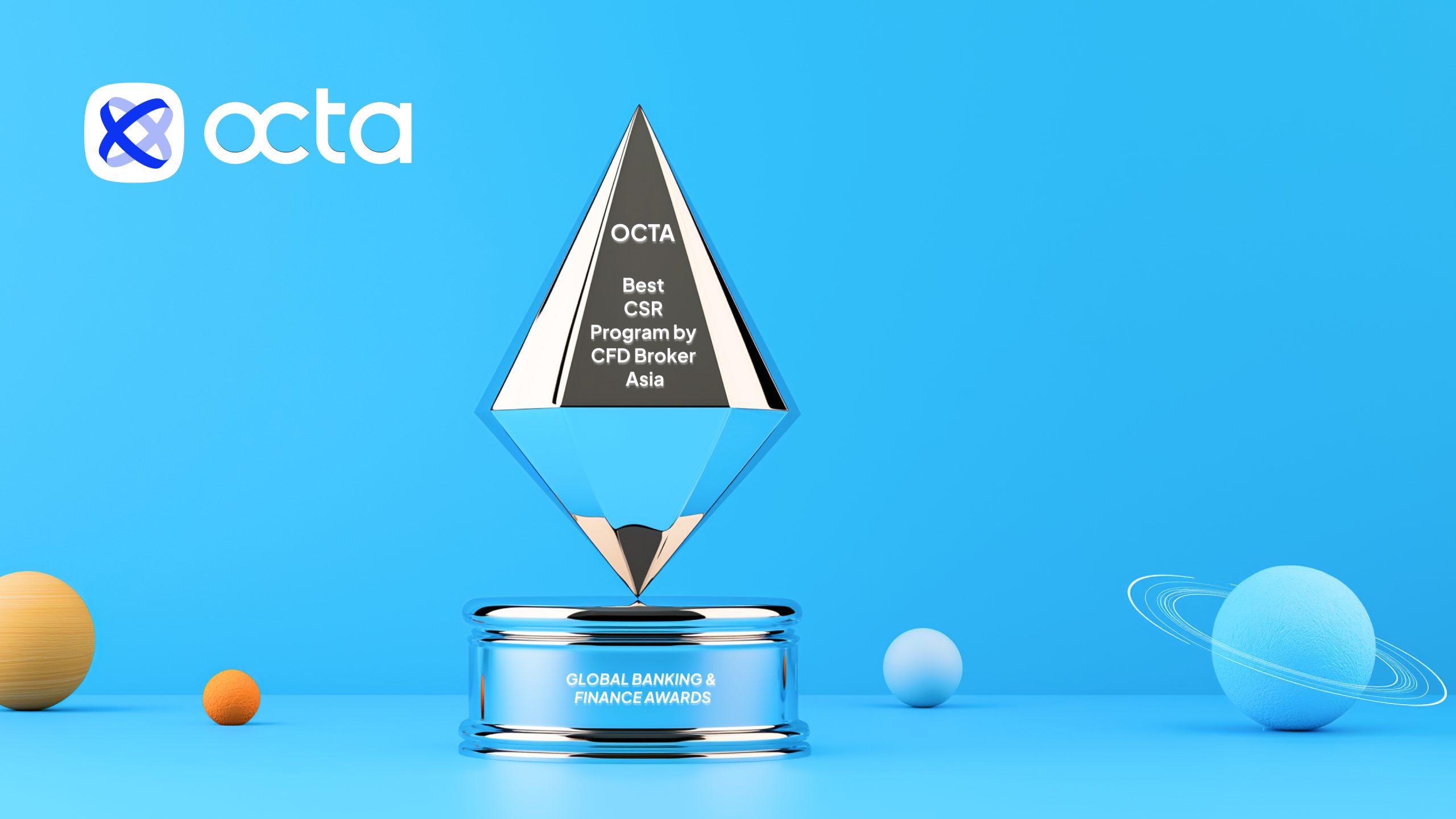 Octa receives the ‘Best CSR program by CFD broker Asia 2025’ award