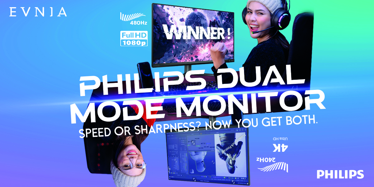 Philips Dual Mode Monitor: Evnia 27M2N5800P