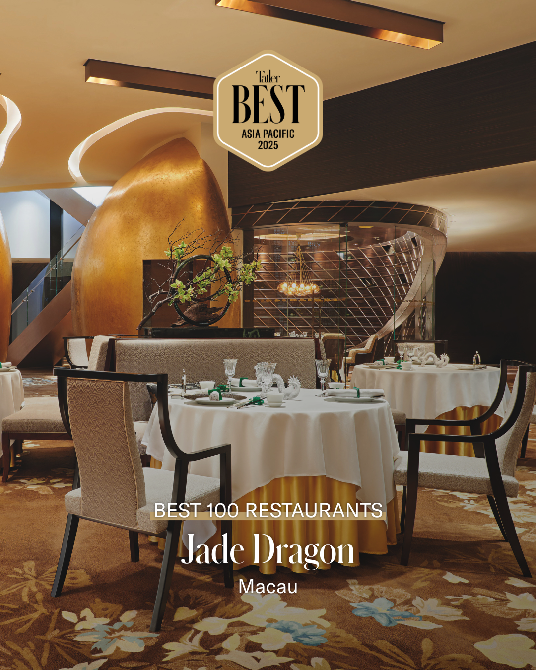 Melco’s Jade Dragon and Alain Ducasse at Morpheus  Shine Bright at the Tatler Best Awards Asia-Pacific 2025