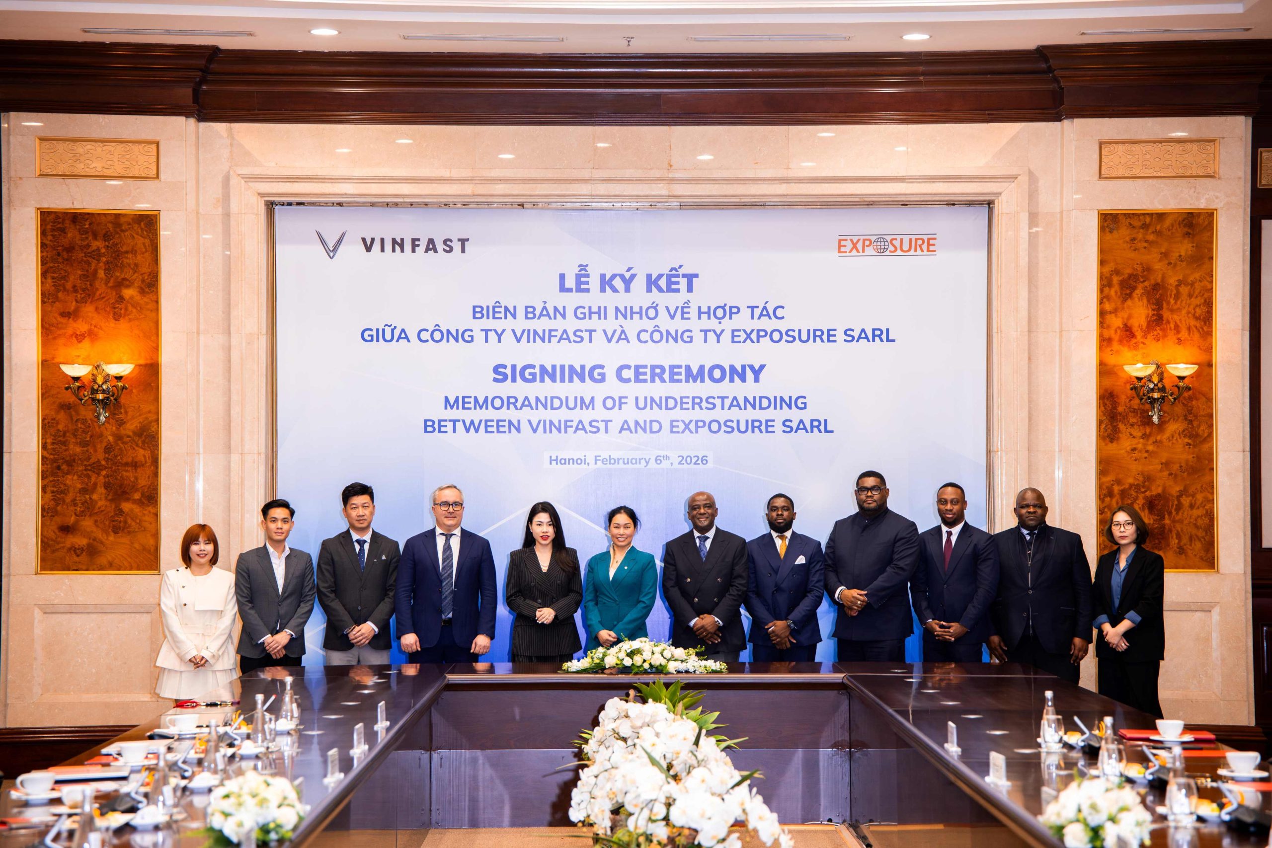 VinFast and Exposure SARL Sign MOU to Promote Green Transportation in The Democratic Republic of Congo