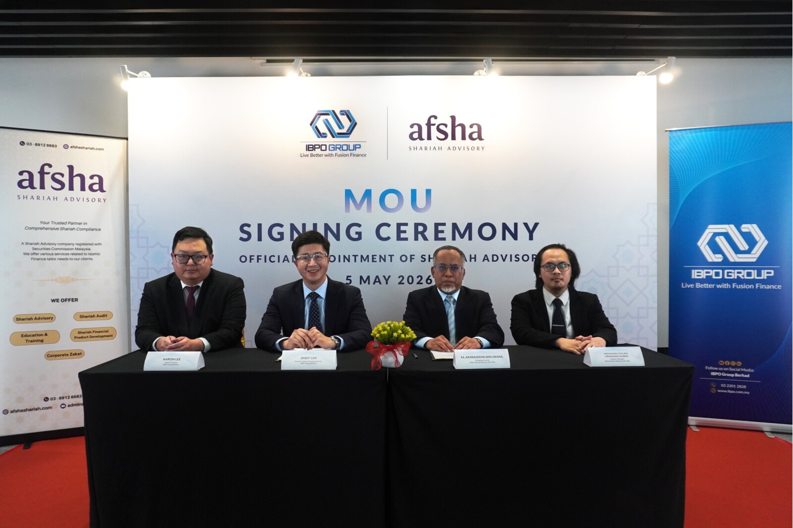 IBPO Group Appoints Afsha as Its Official Shariah Advisor to Strengthen Shariah Compliant Financing