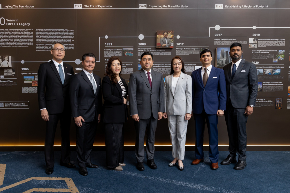 ONYX Hospitality Group Celebrates 60th Anniversary, Sets THB 10.33 Billion Revenue Target with THB 5.5 Billion Expansion Plan
