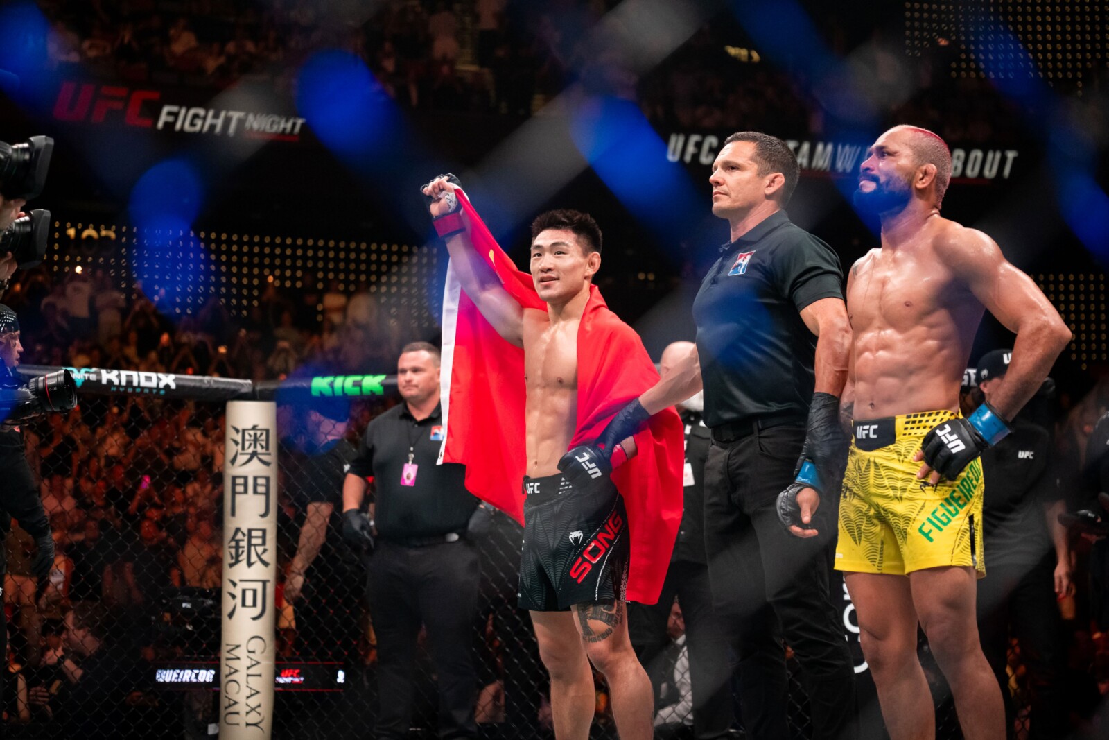 The headline bout of UFC FIGHT NIGHT Macau on May 30 featured China's own #5 bantamweight contender Song Yadong facing former two-time UFC flyweight champion Deiveson Figueiredo, with Song achieving a knock-out in the second round.