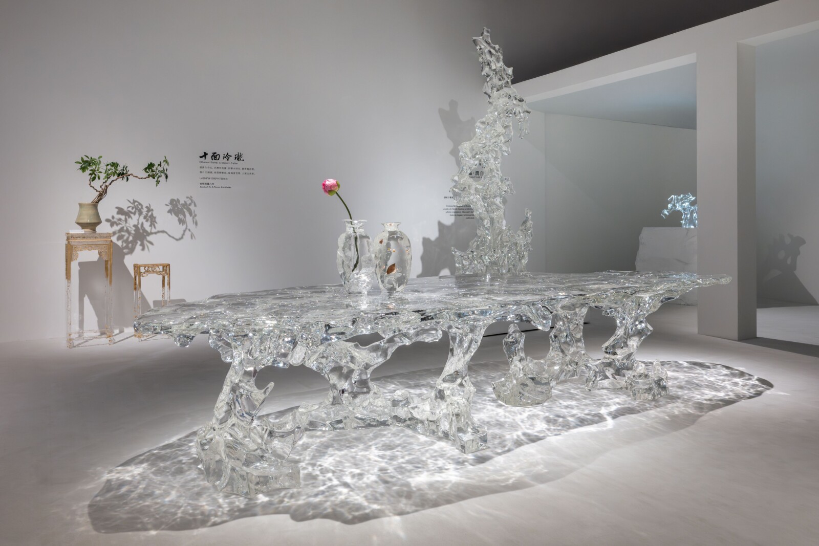 Ethereal Stone: A Modern Table – 4.2-metre-long and only eight pieces in the world – draws inspiration from the classic anecdote of Mi Fu reverently addressing a scholar's rock, reflecting the deep-rooted Chinese tradition of stone appreciation and its unique cultural heritage.