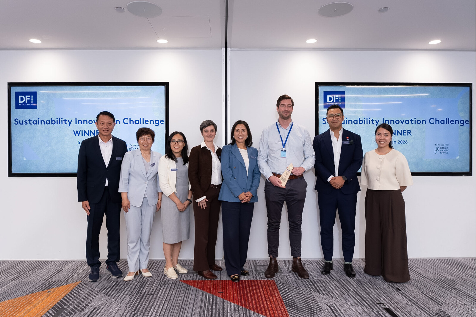 DFI Retail Group and The Mills Fabrica Name Number 8 Bio as the Winner of DFI Sustainability Innovation Challenge