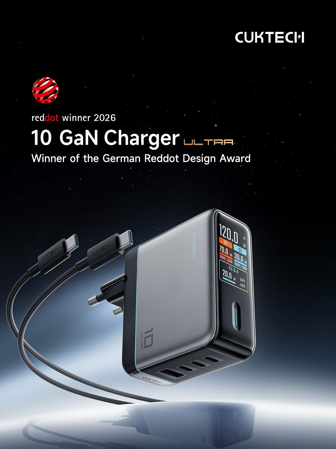 CUKTECH Introduces the 10 Ultra Charger, Delivering a Smarter Next-Generation Charging Experience