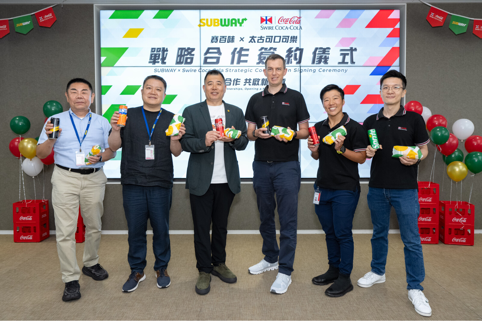 Swire Coca-Cola and Subway's Hong Kong and Macau franchisee, Fu-Rui-Shi Hong Kong Corporate Development Limited, jointly announced the signing of a seven-and-a-half-year strategic partnership agreement.