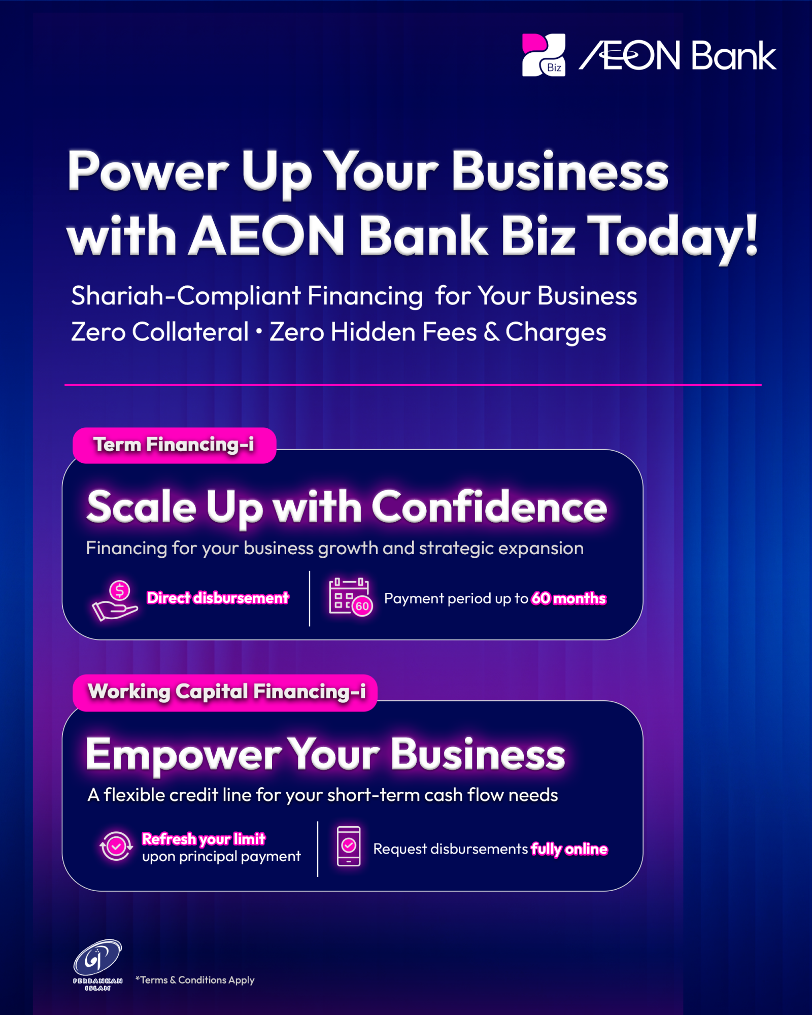 AEON Bank Biz Powers Up Business Growth with Term Financing-i and Working Capital Financing-i