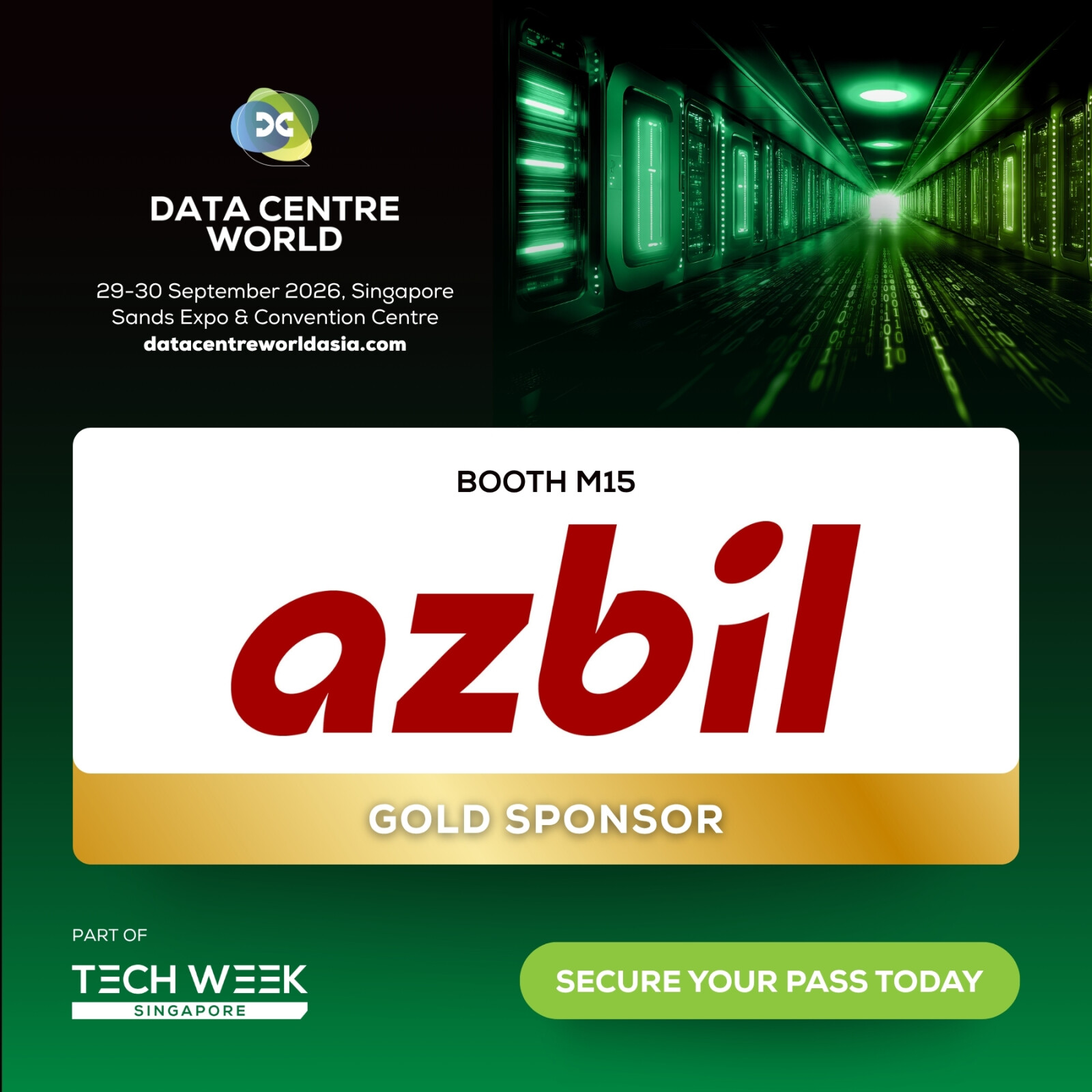 Azbil to Showcase Building Automation Solutions as a Gold Sponsor at Data Centre World Asia 2026
