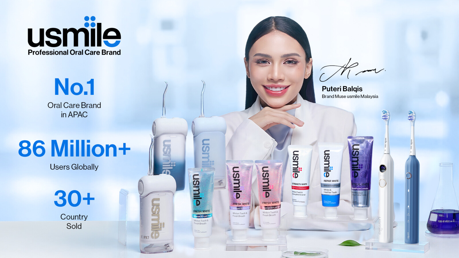 Usmile Malaysia Strengthens Brand Presence with Puteri Balqis as New Brand Muse