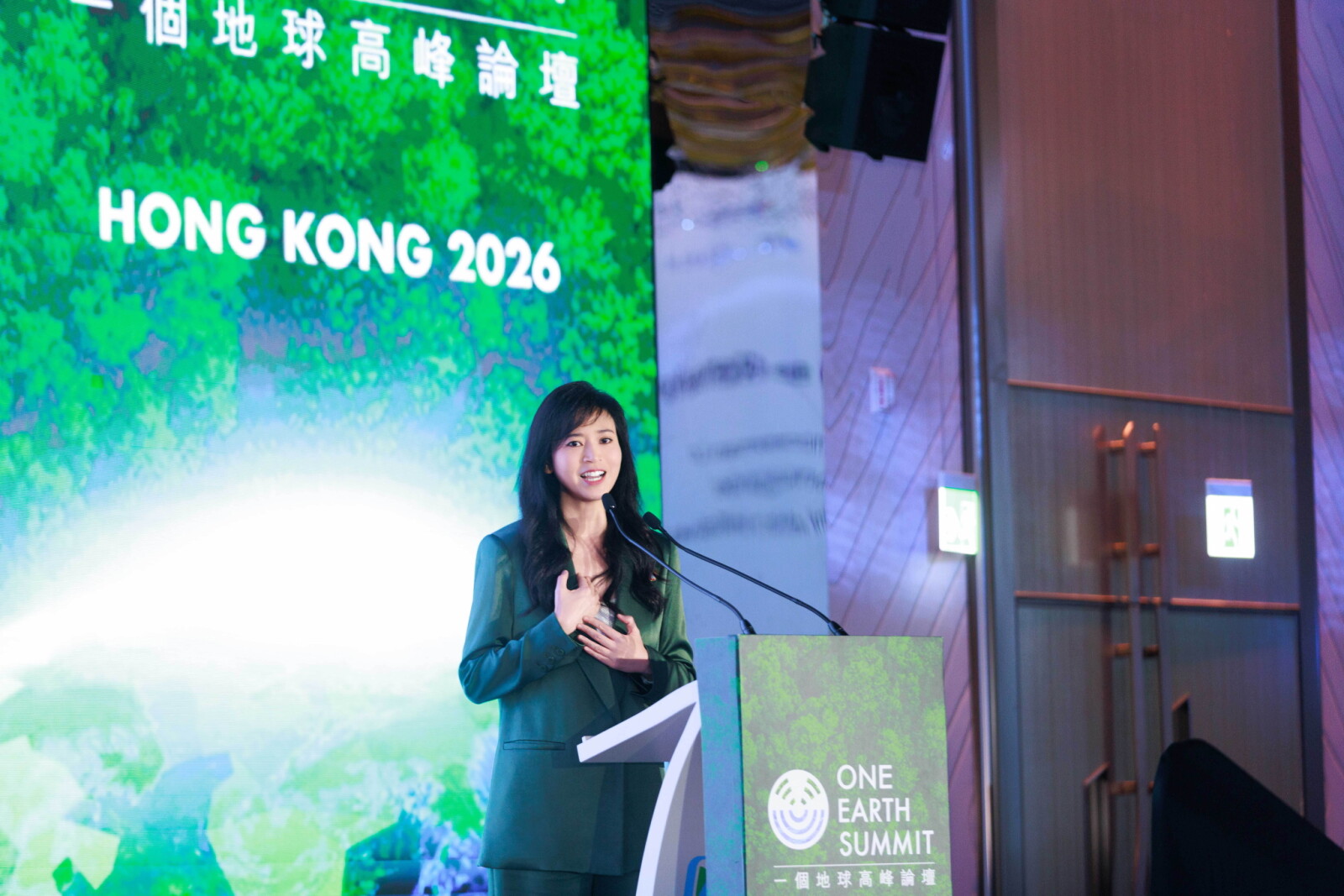 Ms. Poman Lo, Founder, One Earth Initiatives, delivers Opening Remarks